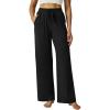 imageWide Leg Pants Women High Waisted Slacks Lounge Baggy Flowy Palazzo Pants with PocketsBlack