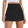 imageWomens Skort Tennis Skirt with Pocket Shorts Mini Golf Skirts High Waisted Athletic Skorts Summer WorkoutBlack