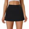 imageWomens Tennis Skirt Golf Athletic Skorts with Shorts Pocket Workout Running Sports Dressy Casual Summer Mini SkirtsBlack