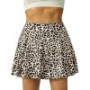 imageWomens Tennis Skirt with Pockets Shorts Crossover High Waisted Athletic Skorts Skirts for Golf Running WorkoutZ2goldleopard
