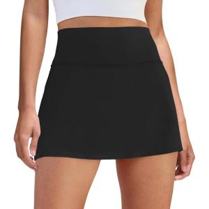 imageWomens Skort Tennis Skirt with Pocket Shorts Mini Golf Skirts High Waisted Athletic Skorts Summer WorkoutBlack