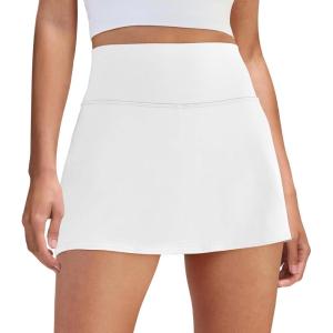 imageWomens Skort Tennis Skirt with Pocket Shorts Mini Golf Skirts High Waisted Athletic Skorts Summer WorkoutWhite