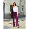imageWomens Bootcut Dress Pants Business Casual Work Pants with Pockets High Waist Stretchy Trousers Pull On Office SlacksBerry