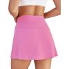 imageWomens Skort Tennis Skirt with Pocket Shorts Mini Golf Skirts High Waisted Athletic Skorts Summer WorkoutPink