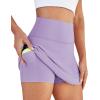 imageWomens Skort Tennis Skirt with Pocket Shorts Mini Golf Skirts High Waisted Athletic Skorts Summer WorkoutPurple