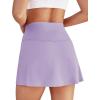 imageWomens Skort Tennis Skirt with Pocket Shorts Mini Golf Skirts High Waisted Athletic Skorts Summer WorkoutPurple