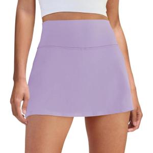 imageWomens Skort Tennis Skirt with Pocket Shorts Mini Golf Skirts High Waisted Athletic Skorts Summer WorkoutPurple