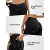 imageWomens Yoga Pants V Crossover Flare Leggings with Pockets Flared Bootcut Bell Bottoms Workout Pants GymBlack