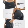 imageWomens Yoga Pants V Crossover Flare Leggings with Pockets Flared Bootcut Bell Bottoms Workout Pants GymDark Grey