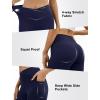 imageWomens Yoga Pants V Crossover Flare Leggings with Pockets Flared Bootcut Bell Bottoms Workout Pants GymNavy