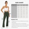 imageWomens Yoga Pants V Crossover Flare Leggings with Pockets Flared Bootcut Bell Bottoms Workout Pants GymOlive Green