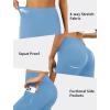 imageYoga Leggings for Women with Pockets High Waisted Tummy Control Yoga Pants Soft Buttery Workout Leggings GymBlue