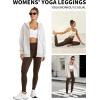 imageYoga Leggings for Women with Pockets High Waisted Tummy Control Yoga Pants Soft Buttery Workout Leggings GymBrown