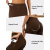 imageYoga Leggings for Women with Pockets High Waisted Tummy Control Yoga Pants Soft Buttery Workout Leggings GymBrown