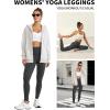 imageYoga Leggings for Women with Pockets High Waisted Tummy Control Yoga Pants Soft Buttery Workout Leggings GymDark Grey