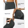 imageYoga Leggings for Women with Pockets High Waisted Tummy Control Yoga Pants Soft Buttery Workout Leggings GymDark Grey