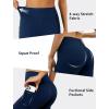 imageYoga Leggings for Women with Pockets High Waisted Tummy Control Yoga Pants Soft Buttery Workout Leggings GymNavy