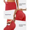 imageYoga Leggings for Women with Pockets High Waisted Tummy Control Yoga Pants Soft Buttery Workout Leggings GymRed