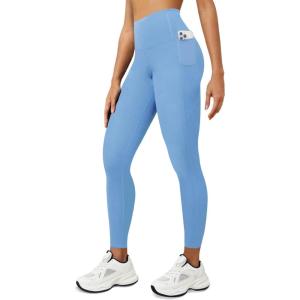 imageYoga Leggings for Women with Pockets High Waisted Tummy Control Yoga Pants Soft Buttery Workout Leggings GymBlue