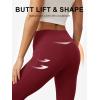 imageWomens Flare Yoga Pants with Pockets High Waist Tummy Control Flared Leggings Bell Bottom Gym Workout LeggingsBurgundy