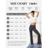 imageWomens Flare Yoga Pants with Pockets High Waist Tummy Control Flared Leggings Bell Bottom Gym Workout LeggingsDeep Grey