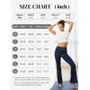 imageWomens Flare Yoga Pants with Pockets High Waist Tummy Control Flared Leggings Bell Bottom Gym Workout LeggingsNavy Blue