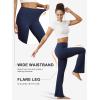 imageWomens Flare Yoga Pants with Pockets High Waist Tummy Control Flared Leggings Bell Bottom Gym Workout LeggingsNavy Blue