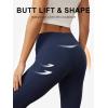 imageWomens Flare Yoga Pants with Pockets High Waist Tummy Control Flared Leggings Bell Bottom Gym Workout LeggingsNavy Blue