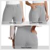 imageDress Work Pants Women Business Casual Slack Trousers Stretchy Pull On Office Flare Pants with PocketsGrey