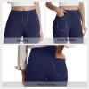 imageDress Work Pants Women Business Casual Slack Trousers Stretchy Pull On Office Flare Pants with PocketsNavy Blue