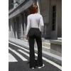 imageWomens High Waist Dress Pants Business Casual Work Pants Stretchy Bootcut Pull On Slacks Office Trousers with PocketsBlack