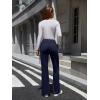 imageWomens High Waist Dress Pants Business Casual Work Pants Stretchy Bootcut Pull On Slacks Office Trousers with PocketsNavy Blue