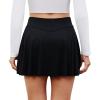 imagePleated Skirts for Women High Waisted Tennis Golf Skirt with Shorts Pockets Athletic Pickleball Mini SkortBlack