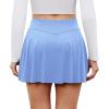 imagePleated Skirts for Women High Waisted Tennis Golf Skirt with Shorts Pockets Athletic Pickleball Mini SkortSky Blue