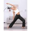 imageWide Leg Yoga Pants Women Elastic High Waisted Lounge Pants Loose Causal Comfy Trousers with PocketsBlack