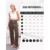 imageWide Leg Yoga Pants Women Elastic High Waisted Lounge Pants Loose Causal Comfy Trousers with PocketsBrown