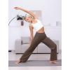 imageWide Leg Yoga Pants Women Elastic High Waisted Lounge Pants Loose Causal Comfy Trousers with PocketsBrown