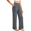 imageWide Leg Yoga Pants Women Elastic High Waisted Lounge Pants Loose Causal Comfy Trousers with PocketsDeep Drey