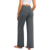 imageWide Leg Yoga Pants Women Elastic High Waisted Lounge Pants Loose Causal Comfy Trousers with PocketsDeep Drey