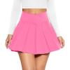 imagePleated Skirts for Women High Waisted Tennis Golf Skirt with Shorts Pockets Athletic Pickleball Mini SkortCrossoverlightpink