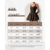 image:imageAthletic Dress for Women Bubble Hem Tennis Dress with Pockets U Neck Sleeveless Dress with Built in ShortsBrown