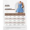 image:imageAthletic Dress for Women Bubble Hem Tennis Dress with Pockets U Neck Sleeveless Dress with Built in ShortsLight Blue