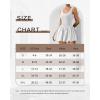 image:imageAthletic Dress for Women Bubble Hem Tennis Dress with Pockets U Neck Sleeveless Dress with Built in ShortsWhite
