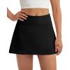 image:imageSkorts for Woman Tennis Skirt with Pockets Shorts Golf Skort High Waisted Athletic Skirts Workout PickleballBlack