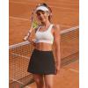 image:imageSkorts for Woman Tennis Skirt with Pockets Shorts Golf Skort High Waisted Athletic Skirts Workout PickleballBrown
