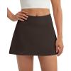 image:imageSkorts for Woman Tennis Skirt with Pockets Shorts Golf Skort High Waisted Athletic Skirts Workout PickleballBrown