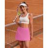 image:imageSkorts for Woman Tennis Skirt with Pockets Shorts Golf Skort High Waisted Athletic Skirts Workout PickleballPink