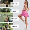 image:imageSkorts for Woman Tennis Skirt with Pockets Shorts Golf Skort High Waisted Athletic Skirts Workout PickleballPink