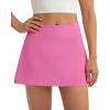 image:imageSkorts for Woman Tennis Skirt with Pockets Shorts Golf Skort High Waisted Athletic Skirts Workout PickleballPink