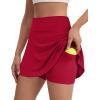 image:imageSkorts for Woman Tennis Skirt with Pockets Shorts Golf Skort High Waisted Athletic Skirts Workout PickleballRed